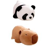 IFHDO Panda Squishmallow, Reversible Plush Doll, Stuffed Capybara, Capybara Double-Sided Flip Panda Plush Pillow, Reversible Plush, Kids Gift Home Decoration Cushion Cycling