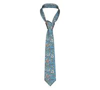 IFHSIGoe Men Necktie Neck Tie 3d Music Doodle Musical Instruments Men'S Business Suit Tie Formal 8cm Neckwear Costume Accessory For School Working Party Favor Wedding
