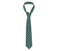IFHSIGoe Mens Novelty Necktie Pattern With Cute Cartoon Crocodiles Tie Office Neck Tie For Men