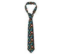 IFHSIGoe Men'S Tie Tropical Fish Pattern Novelty Men Necktie Great For Anniversary
