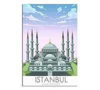 IFHSIGoe Metal Tin Sign Istanbul Tin Sign Travel Vintage Art Wall Decor Sign Home Kitchen Bar Patio Cave Funny Decor 30x43 CM