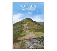 IFHSIGoe Metal Tin Sign Lake District Cats Bells Tin Sign Travel Vintage Art Wall Decor Sign Home Kitchen Bar Patio Cave Funny Decor 30x43 CM