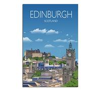 IFHSIGoe Metal Tin Sign Scotland Edinburgh Tin Sign Travel Vintage Art Wall Decor Sign Home Kitchen Bar Patio Cave Funny Decor 30x43 CM