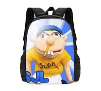 IFHSIGoe SML Jeffy Backpack, Personalized Cartoon Lightweight Bookbags Travel Hiking Camping Backpacks For Women Men