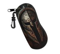 IFHSIGoe Spartan Warrior logo Gothic Dark Sunglasses Soft Case for Women Men Glasses Case Zipper Soft Eyeglass Safety Bag With Clip