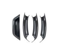 IFHSKFH 1pc/3pc/4pcs Set Car Inner Door Handle Panel LHD Pull Protective Cover ABS for BMW X3 X4 F25 F26 2011-2017 Interior Accessories Inner Door Handle(4Pcs C-Fiber)