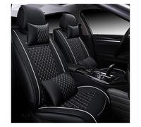 IFHSKFH Car Seat Covers For Chevy For Camaro For Aveo For Malibu For Equinox Accessories PU Leather Car Seat Cover Car Seat Accessories(B-White2)