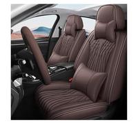 IFHSKFH Car Seat Covers For VW For Touareg For T-ROC Accessories Full Coverage Universal Car Seat Cover Car Seat Accessories(Coffee B)