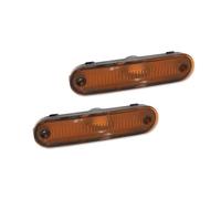 IFHSKFH Turn Singal Light Smoked Lens Front/Rear Bumper Side Marker Light Cover Housings For Mazda For Miata/For MX-5 1990-2005 No Bulb/Socket(2pcs Amber)