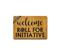 IFHUH Welcome Roll for Initiative Doormat Funny Doormat Sayings Front Door Mat Rubber Non Slip Backing Funny Welcome Mat Indoor Outdoor Rug 23.6 in(W) X 15.7 in(L)