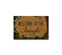 IFHUH Welcome to The Jungle Doormat Funny Welcome Mat Front Door Mat Rubber Non Slip Backing Funny Doormat Indoor Outdoor Rug 23.6 in(W) X 15.7 in(L)