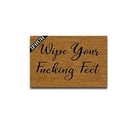 IFHUH Wipe Your Feet Doormat Funny Welcome Mat Front Door Mat Rubber Non Slip Backing Funny Doormat Indoor Outdoor Rug 23.6 in(W) X 15.7 in(L)