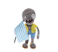 iFii 30cm Beach Zombie Plush, Cute PVZ Zombie Stuffed Animal Beach Bikini Cosplay Zombie Toy Plants Vs Zombies Plush Dolphin/Turtle/Surfing Zombie Soft Doll for Fans (Flag zombie)