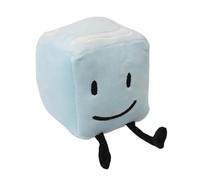iFii BFDI Plushies Toy, Battle for Dream Island Plush Stuffed Doll David/Ice Cube/Needle/Pencil/Snow Ball/Spongy/Steamy Stuffed Toys for Fans (Ice Cube 15cm)