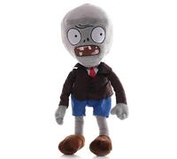 iFii Profession PVZ Zombie Plush 30cm, Cute Plants Vs Zombies Plushies Officer/Businessman/Farmer/Thief/Knight Zombie Cosplay Stuffed Animal Doll Gift for Fans (Businessman gray zombie)