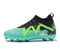 IFIKK Football Boots Men's Spike Cleats Athletics Spikes Football Shoes Unisex Children's Training Shoes Professional Trainers Outdoor Sports Football Boots Competition, tall style 22, 2/2.5 UK