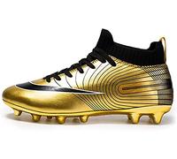 IFIKK Men's Football Boots Spike Cleats Athletics Spikes Unisex Children's Training Shoes Professional Trainers Outdoor Sports Football Boots Competition, High Style 1, 35 EU