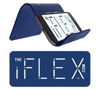 IFlex Cell Phone Stand and Tablet Stand for Air Travel, Work and Home- Flexible Phone Holder is the Perfect iPhone Stand and Holds any Mobile Device- Non-Slip Grip, Strong and Durable- Cobalt