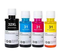 IFNSBUAYW 4pcs Ink Bottles Compatible With 31 32XL Refill Dye Ink For Various Printers Including 7301 6001 7602 5101 7001 551 651 455 457 450