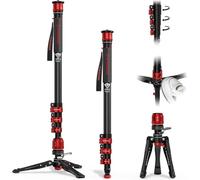 IFOOTAGE Cobra 3 C180F-P Camera Monopod,Pedal Design Minipod,Carbon Fiber