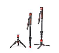 IFOOTAGE Cobra 3 Camera Monopod A180T, Aluminum Lightweight Travel Monopod with Feet, Compatible with Sony Canon Nikon DSLR Cameras, Payload 17.64 lbs