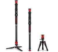 IFOOTAGE Cobra 3 Strike A150S Monopod Camera Stand with Pedal, One-Touch Lifting Quick Release Monopod for Shooting Bird/Animal/Sports Event/Wedding/Live Show, Payload 11lb, 60"/150cm