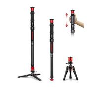 IFOOTAGE Cobra 3 Strike Monopod A150S-Ⅲ, One-Touch Lifting Camera Monopod with Pedal, Aluminum Video Monopod for Shooting Bird/Animal/Sports Event/Wedding/Live Show, Payload 11lb/5KG