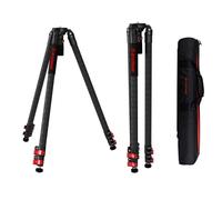 IFOOTAGE Gazelle TC7 Carbon Camera Tripod, 61" Professional Video Tripod 3 Sections with Quick Fastbowl,Compatible with Canon, Nikon, Sony DSLR Camcorders