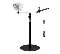 IFOOTAGE RB-A400-PE Projector Stsand,201.6cm Round Base Monopod Stand | Floor Stand with Projector Bracket & Ball Head,40cm Round Base,10KG Load Capacity, 1/4" & 3/8" Mount for Light, Camera