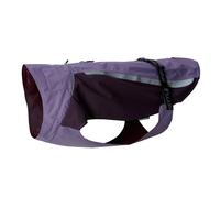 IFOURTHSTYLE Dog Raincoat with Reflective Trim Lightweight Outdoor Waterproof Dog Coat Fit for Small lab, King Charles Dogs (Back Length 45cm, Purple)