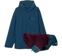 IFOURTHSTYLE Matching Dog and Owner Winter Waterproof Coat & Man Blue Rain Jacket (Back length 40cm, Size XXL)