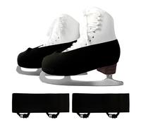 IFOYO Ice Skate Covers for Figure Skats, Easy-on Easy-Off Ice Skating Accessories for Figure, Speed and Recreational Skating, Washable Skatings Boot Covers for Youth and Adults, Black, XL (1 Pair)
