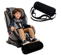 IFOYO Inflatable Car Seat Foot Rest for Kids, Portable Toddler Car Foot Rest with 2 Adjustable Straps, Carseat Accessories Suit for Kids Booster Cars Seat, Machine Washable Cover, Black