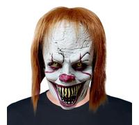 IFQKNUYL Adult Clown Art The Clown Mask, Terrifier Joker Mask for Halloween Carnival Horror Killer Clown Cosplay Costume (Style 3)