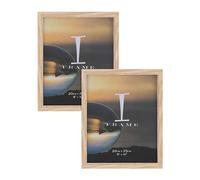 iFrame Set of 2 Oak Finish 8 x 10 inch Photograph Frames Natural