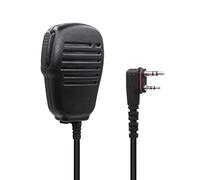 IFREQTECH Hm-186ls Small Speaker Microphone Compatible for icom ID-31A ID-51A ID-52A IP100H IP501H radios with Right Angle 2-pin connecto and Revolving Swivel Clip