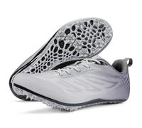 Ifrich Track and Fields Sneakers Mens Womens Track Running Shoes Athletes Sprinter Racing Shoes Spikes Track Shoes for Students Boys Girls, Grey, 5.5