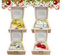 IFSLQNX Christmas Magical Bell, Christmas Keepsake Magical Believe Bell, Believe Christmas Bells, Christmas Believe Bell Ornament, Christmas Tree Home Decor Keepsake (4pcs)