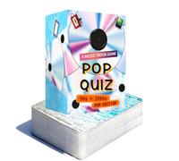 IFSLQNX Lyrics Pop Quiz Pop Quiz 90s & 2000s Edition Music Trivia Game, Funny Throwback Lyrics Games, Pop Quiz Card Game, 150 Cards Memory Correct Game for Friends, Family (1 Set)