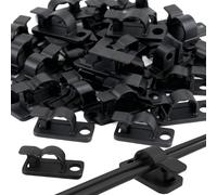 IFUDE 60 Pcs Screw in Hooks, Outdoor String Light Clips Screw-in Hooks Hook for Garden Lights for Christmas Patio, Party Led Light Wire and Fence Decoration