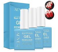 IFUDOIT Gel Nail Polish Remover 3 pack, Professional Nail Polish Remover, Easily & Quickly Remove Soak Off Gel Polish in 3-5 Minutes, Doesn't Hurt Nails, Blue