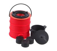 ifundom 1:12 Scale Mini Coal Stove for Dollhouse Realistic Miniature Stove Portable Design Easy Cleaning
