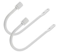 ifundom 1 Pair U-Shaped Curtain Tiebacks Wall Mounted Hooks for Curtains and Coats, Alloy Material with Easy Installation, Suitable for Traditional and Modern Themed Rooms