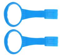 ifundom 1 Pair Walking Assistant Pull Rings with Smooth and Rounded Edges for Crib, Blue Pp Material Hanging Rings to Help Stand, for Traveling and Playpen Use