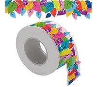 ifundom 1 Roll of Assorted Colour Self-adhesive Bulletin Board Border Sticker with Pvc Material, Can Be Trimmed and Layered, for Desk and Blackboard Craft Projects
