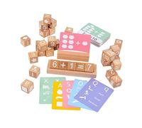 ifundom 1 Set Blocks Toy Childrens Tylonal Block Letters Alphabet 123 Blocks Toys Alphabet Letter Blocks Rayan Toys for Stem Wood Blocks Khaki Paper