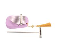 ifundom 1 Set Key Mini Thumb Piano Kalimba Portable Wooden Finger Piano for Beginners Stylish Purple Oval Shape for Travel and Outdoor