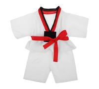 ifundom 1 Set Martial Arts Doll Outfit - Karate Taekwondo Judo Uniform with Colored Belt for Dolls and Stuffed Animals - Fits Most 10"-12" Toys - Make Your Own Bear Outfit
