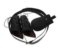 ifundom 1 Set Men's Renaissance Costume - Viking Belt & Arm Guards - PU Pouch and Bracers - Medieval Warrior Accessories for Renaissance Fairs Cosplay