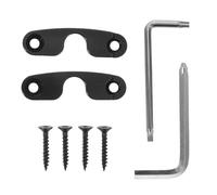 ifundom 1 Set Sun Visor Repair Kit - Heavy Duty Sun Visor Bracket Clips Set With Screw And Mounting Spanner - Black Car Sunshade Retainer Clips Compatible For Wrangler